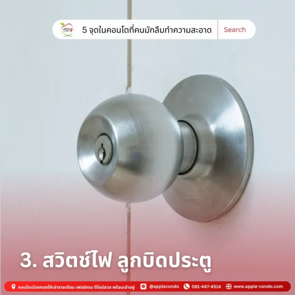 Light switches door knobs 11zon Apple Condo