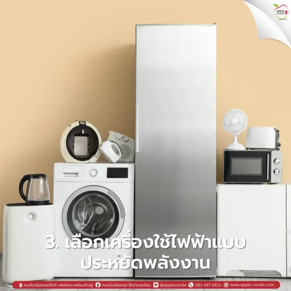 Choose energy saving appliances 11zon Apple Condo
